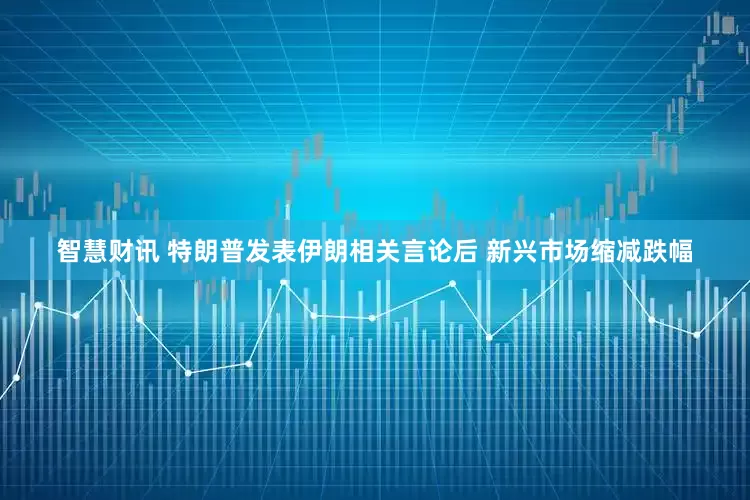 智慧财讯 特朗普发表伊朗相关言论后 新兴市场缩减跌幅