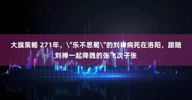 大旗策略 271年,